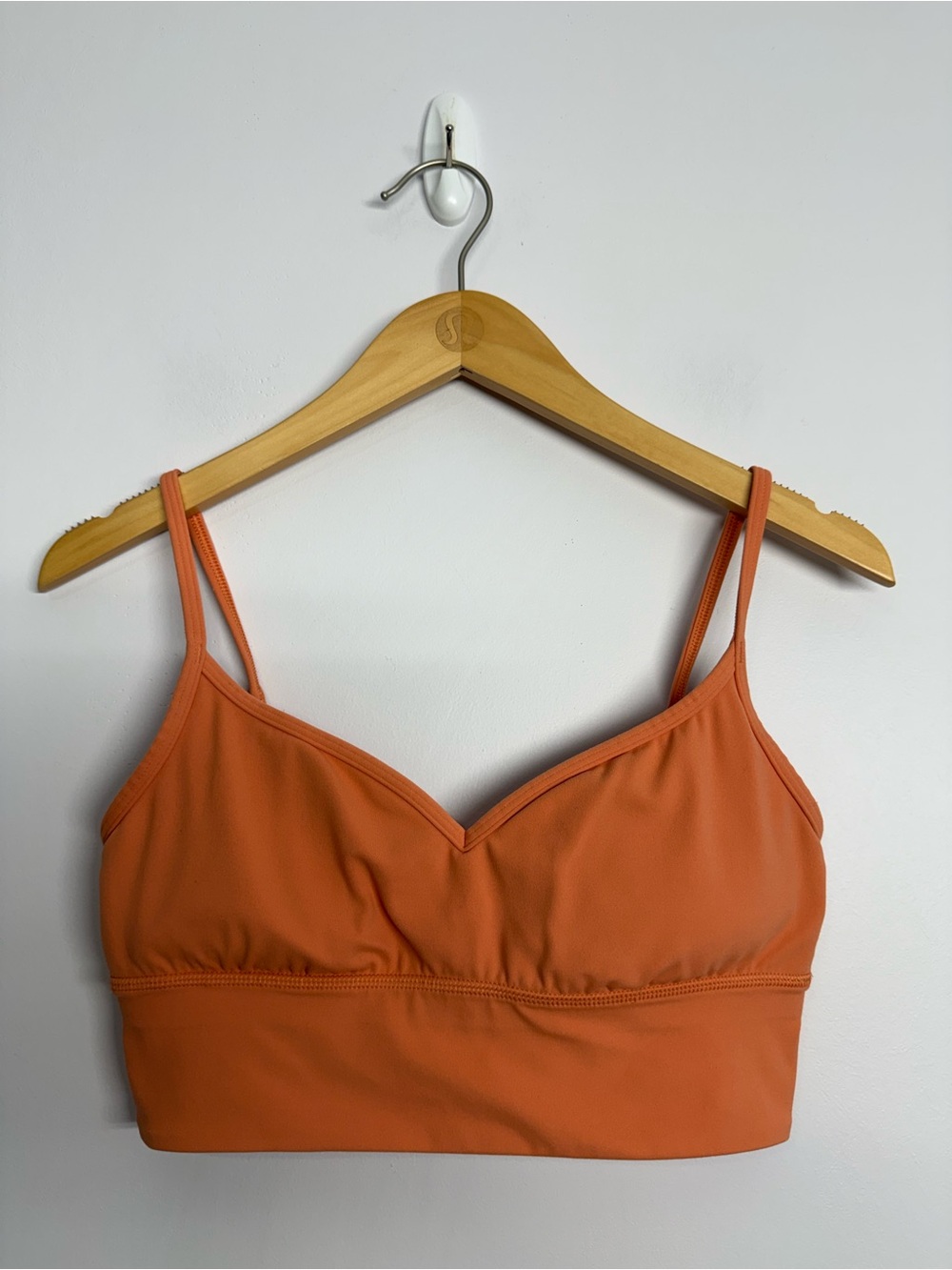 Lululemon Align Sweetheart Bra Light Support, A/B Cup Orange Sz 8
